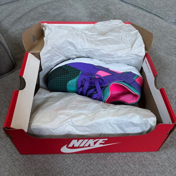 NEW - NIKE Huarache - Run Now GS Sneakers - Girl's Youth Size 5.5 Y - Picture 7 of 9